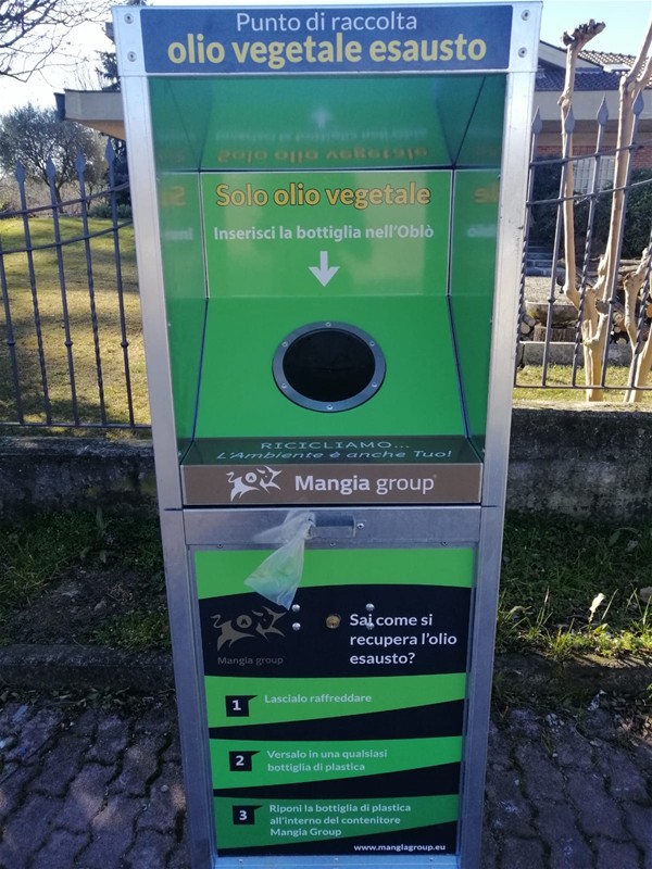 SERVIZIO DI RACCOLTA DIFFERENZIATA DEGLI OLI ESAUSTI VEGETALI.